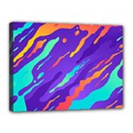 Multicolored Abstract Background Canvas 16  x 12  (Stretched)