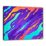 Multicolored Abstract Background Canvas 20  x 16  (Stretched)
