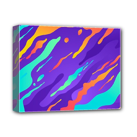 Multicolored Abstract Background Deluxe Canvas 14  x 11  (Stretched) from ArtsNow.com