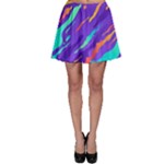 Multicolored Abstract Background Skater Skirt