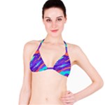 Multicolored Abstract Background Classic Bikini Top