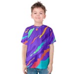 Multicolored Abstract Background Kids  Cotton T-Shirt
