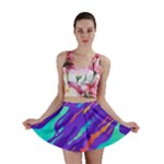 Multicolored Abstract Background Mini Skirt