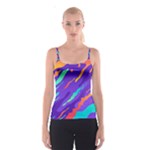 Multicolored Abstract Background Spaghetti Strap Top