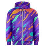 Multicolored Abstract Background Men s Zipper Hoodie
