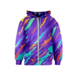 Multicolored Abstract Background Kids  Zipper Hoodie
