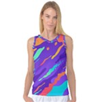 Multicolored Abstract Background Women s Basketball Tank Top