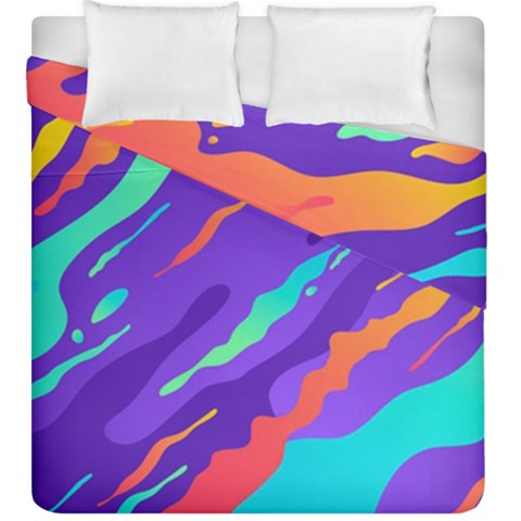 Multicolored Abstract Background Duvet Cover Double Side (King Size) from ArtsNow.com