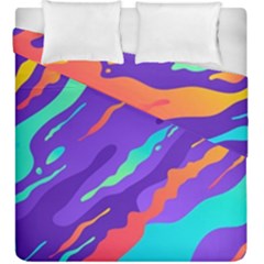 Multicolored Abstract Background Duvet Cover Double Side (King Size) from ArtsNow.com