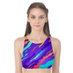 Multicolored Abstract Background Tank Bikini Top