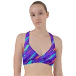 Multicolored Abstract Background Sweetheart Sports Bra
