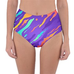 Reversible High-Waist Bikini Bottoms 