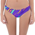 Multicolored Abstract Background Reversible Hipster Bikini Bottoms