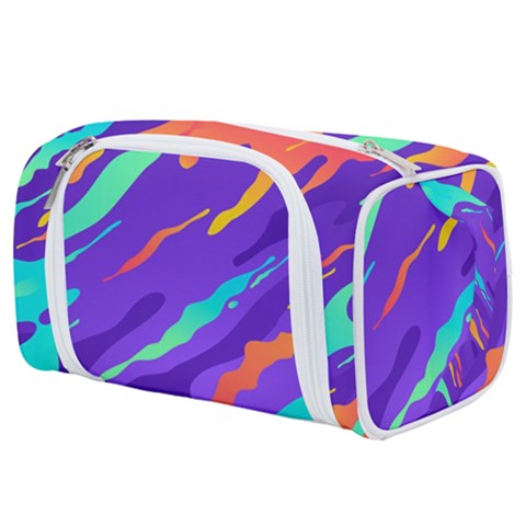 Multicolored Abstract Background Toiletries Pouch from ArtsNow.com