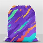 Multicolored Abstract Background Drawstring Bag (Small)