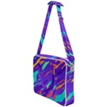 Multicolored Abstract Background Cross Body Office Bag