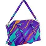 Multicolored Abstract Background Canvas Crossbody Bag