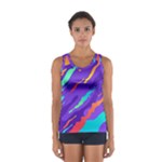 Multicolored Abstract Background Sport Tank Top 