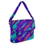 Multicolored Abstract Background Buckle Messenger Bag