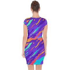 Capsleeve Drawstring Dress  