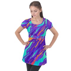 Puff Sleeve Tunic Top 