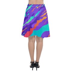 Chiffon Wrap Front Skirt 