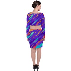 Long Sleeve Crop Top & Bodycon Skirt Set 