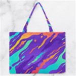 Multicolored Abstract Background Zipper Medium Tote Bag