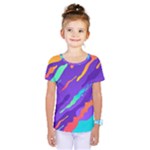 Multicolored Abstract Background Kids  One Piece T-Shirt