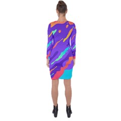 Asymmetric Cut-Out Shift Dress 