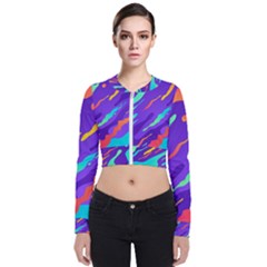 Long Sleeve Zip Up Bomber Jacket 