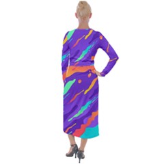 Velvet Maxi Wrap Dress 