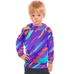 Multicolored Abstract Background Kids  Hooded Pullover