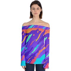 Off Shoulder Long Sleeve Top 