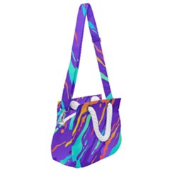 Rope Handles Shoulder Strap Bag 