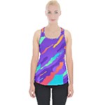 Multicolored Abstract Background Piece Up Tank Top