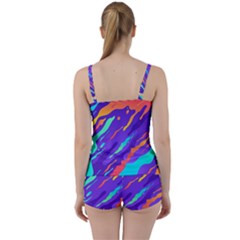 Tie Front Two Piece Tankini 