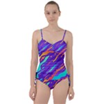 Multicolored Abstract Background Sweetheart Tankini Set