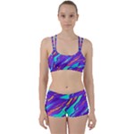 Multicolored Abstract Background Perfect Fit Gym Set