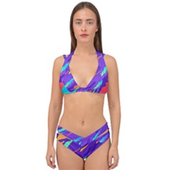 Double Strap Halter Bikini Set 