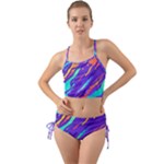 Multicolored Abstract Background Mini Tank Bikini Set
