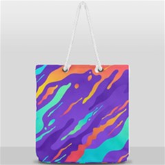 Full Print Rope Handle Tote (Large) 