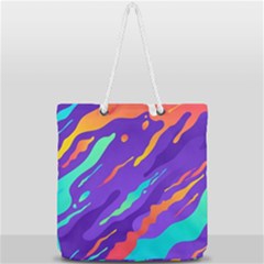 Full Print Rope Handle Tote (Large) 