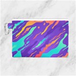 Multicolored Abstract Background Canvas Cosmetic Bag (Large)