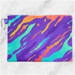 Multicolored Abstract Background Canvas Cosmetic Bag (XXL)