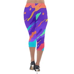 Lightweight Velour Capri Leggings  