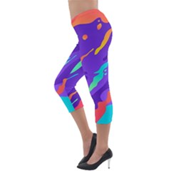 Lightweight Velour Capri Leggings  