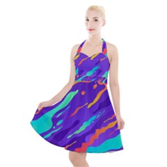 Halter Party Swing Dress  