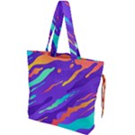 Multicolored Abstract Background Drawstring Tote Bag