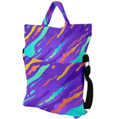 Fold Over Handle Tote Bag 